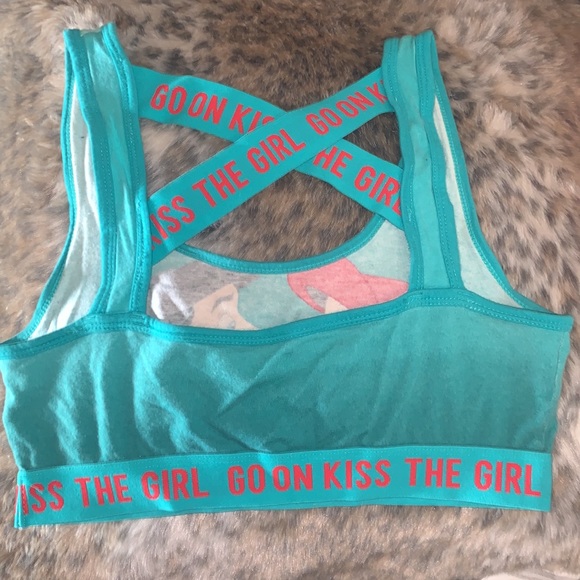 Little Mermaid Disney Sports Bra Great Condition - Picture 2 of 2